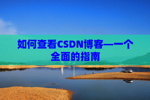 如何查看CSDN博客—一个全面的指南
